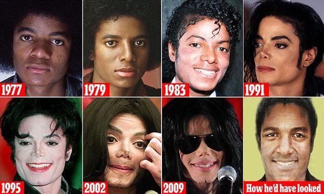 Micheal Jackson before and after
